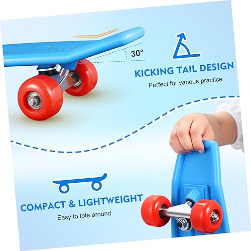 KITANDOVE Skateboard Komplett Und Erwachsene Robustes Design Schutzhelm Und Schutzausrüstung Für Anfänger Und Freizeitfahrer