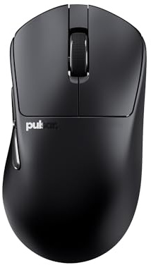 Pulsar Gaming Gears X3 Kabellose Gaming-Maus, Ultraleicht (55 g), hybrid-ergonomischer, optischer Schalter, 32000 DPI, 750 IPS, XS-1-Sensor, 8K-kompatibel (Medium, Schwarz)