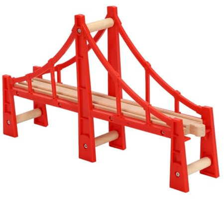 Anneome Eisenbahnbrücke Holz Schienen Spielzeug Diy Überführung Modell Set Für Junge Mädchen Ab Jahren