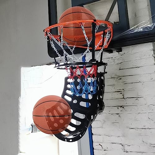 Wandmontierter Basketball Hoop Rebounder Basketball-Schuss-Rückkehrgerät, Basketball-Schuss-Rückkehrer, Kleiner Basketball-Schusstrainer, tragbarer Basketball-Rückkehrer aus Kunststoff für d