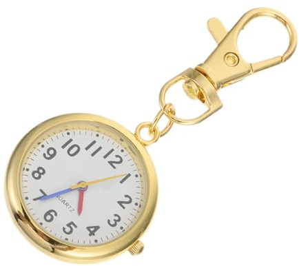 Holibanna Taschenuhr für Kinder mit Großen Zahlen Tragbar und Legierungsuhr Praktische Uhr für Senioren Geschenk zur Lernzeit
