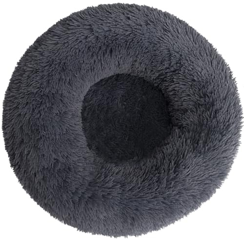 Ahuwaihpmal Anti-Slip Round Pet Bed for Small and Medium Dogs and Cats - Cuddler Cushion for Pets Up to 3KG