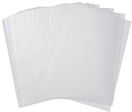 VILLFUL 150Pcs Tracing Paper Transparent Parchment Paper for Sketching Drawing Art Craft Durable for Engineering and Calligraphy Work