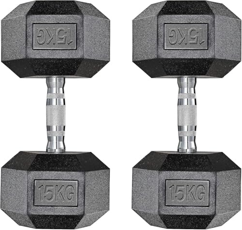 Manubri in ghisa per fitness, forza e resistenza per casa, palestra, pesi