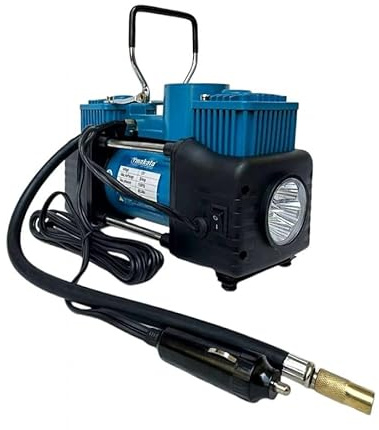 Compressore Aria Portatile Auto con Valigetta, Professionale 2 Cilindri 150PSI 12V 15 Amp Gonfiatore per Pneumatici per Auto Pompa per Auto Camper SUV Camion