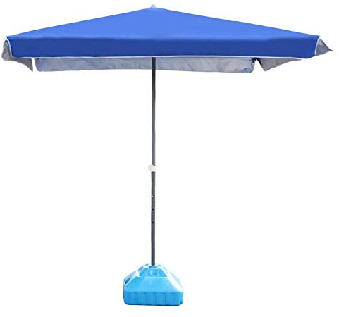 Blue Rectangular Patio Umbrella - Portable Outdoor Market Umbrella for Garden Yard Beach Poolside Camping & Commercial Events - Perfect Sunshade Solution