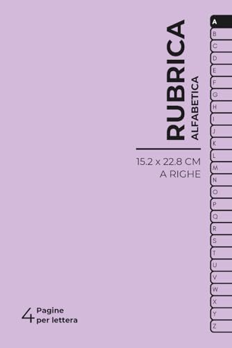 Rubrica Alfabetica: Quaderno A-Z per Password, Appunti e Idee - Copertina Design Moderno