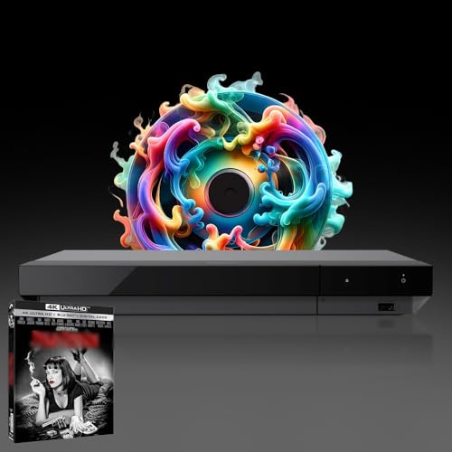 MULTIREGION Blu-ray Player Compatible with Sony UBP-X700K MultiRegion Blu-ray Region A, B & C - DVD Regions 1-8 - Bundle Including Pul. Fic. 4K UHD Disc