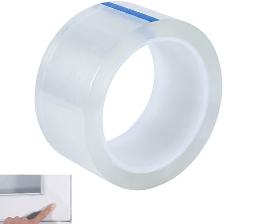 ZhuPu Waterproof Tape, 10m Clear Sealing Strip, Window Draught Excluder, Transparent Repair Film, for Greenhouse Glass Repair