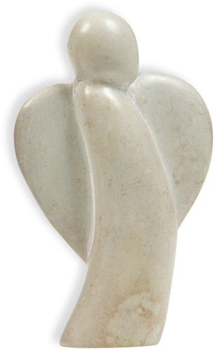 Christliche Geschenkideen °°2432 Figur Schutzengel begleitend (Natur)