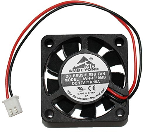 40 mm x 40 mm x 10 mm 4010 12V DC Brushless Kugellager Lüfter, 2-pin