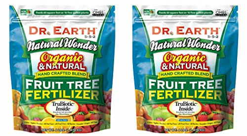 Fruit Tree Organic Fertilizer, 5-5-2, 4-Lb. 2 Bags
