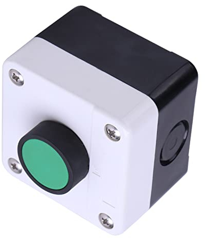 Interrupteur à Bouton-poussoir Vert Résistant aux Intempéries Boîtier de Commande à un Bouton Boîtier de Station de Commutateur à Bouton-poussoir Momentané pour Ouvre-porte