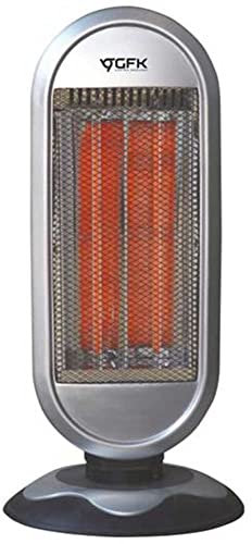 Bakaji Stufa al Carbonio basso consumo 2 Elementi Riscaldanti 900W con Potenza Regolabile 450/900W Oscillazione Orizzontale Altezza 61cm per Interno Design Moderno