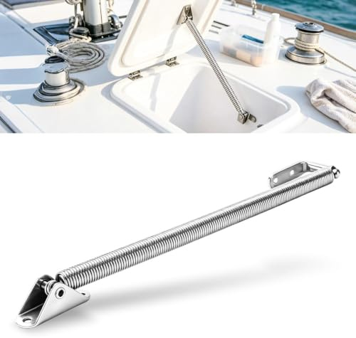Tissting Ajustador de Resorte para Escotilla de 210mm de Acero Inoxidable | Soporte para Tapa de Escotilla y Puerta de Cabina en Yates y Barcos