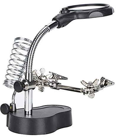 Lupe Mit Ständer Löten Station Lupe Lampe Linsen Clamp Clip Desktop Halterung Led Vergrößerungs Werkzeuge