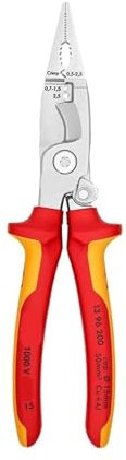 RHAIYAN Insulated Cutting Pliers for Electrical Installation VDE-Tested with Opening Spring Crimping Stripping Plier Specific