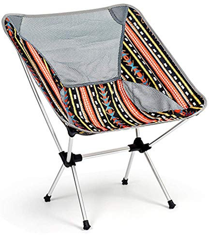 YIHANSS Campingstuhl, ultraleichter Gartenstuhl, tragbarer Klappstuhl, perfekt zum Angeln, Picknick, Garten, Festivals, Park, Outdoor, zusammenklappbarer bequemer Strandsitz