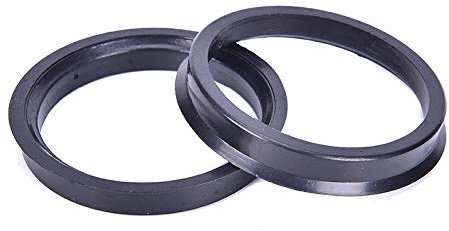 TANGSIYANG Zentrierringe 1 Satz 4 Nabenzentrierringe Auto Radbohrung Mittelbund 66,6-57,1 mm for Autos ID 57,1 mm Schwarz Radnaben Zentrierringe