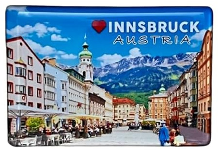 Innsbruck Magnet, Österreich Souvenir, Austria, Innsbruck Kühlschrankmagnet, Inssbruck Souvenir 2401