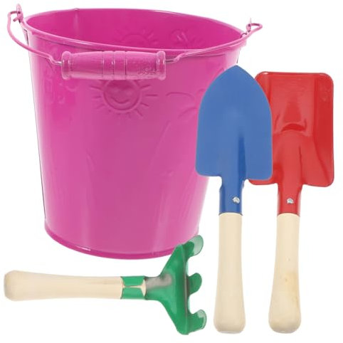 JOINPAYA 1juego Herramientas De Jardinería para Niño Niña De Juguete De Rastrillo y Palas para Plantar Diseño Ligero y Seguro para Actividades Al Aire
