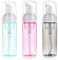HJZHII 3 Pièces 60ml Flacon Pompe Vide,Flacon mousseur Vide,flacons à Pompe en Mousse Transparents Vides Rechargeables Distributeur de Savon en Mousse Bouteille en Plastique de Petite Taille