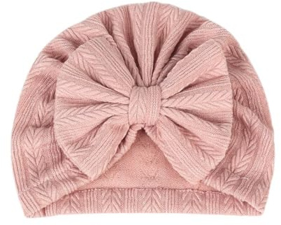 AMateschitz Babyturban, hattar med rosett, förskola, sjukhus, mössor spädbarn, huvudbonad, mössa, nyfödd, babymössa, rosett, pannband, småbarn för flickor pojkar, Rosa#1, one size
