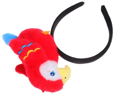 Homoyoyo Lustiges Papageien-haarband mit Elastischem Sitz Leichter Bequemer Kopfschmuck für Kinderpartys und Halloween-festivals Niedliches Zoodesign als Foto-requisite und Party-accessoire