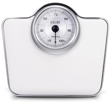 Toplionace Báscula de Baño Mecánica Analógica Vintage (Sin Pilas), Clásica, con Dial, DT605E