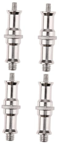 MUELODSIC 4 Piezas Adaptador de Tornillo Macho Trípode y Soporte de Luz para Accesorios de Fotografía y Flash de Estudio