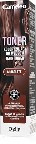 Cameleo - Haarfarbtoner Schokolade, Auswaschbarer Ammoniakfreier Haartoner, Frischt die Farbe auf und Verleiht Glanz, Mit Marulaöl und Milchsäure, Bis zu 8 Haarwäschen, 100 ml