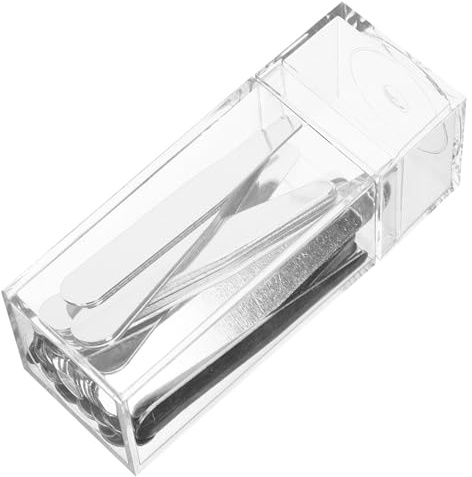 ABOOFAN Fermaglio del Colletto in Acciaio Inox 40 Pezzi, Stecche per Colletto Camicie da Uomo 63,5mm e 56mm, Supporto Rigido per Colletti Formali, Accessori Abiti da Uomo per Uso