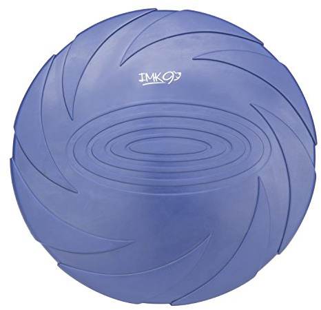Hund Frisbee-skiva leksak – för små och medelstora hundar – mjukt naturgummi för säkerhet – bästa färgen för husdjur att se – aerodynamisk design för utomhusflyg