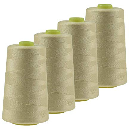 4 x 4572m Qualitäts Overlock-Garn Overlock-Nähgarn Oeko-Tex Farben 661 bis 700