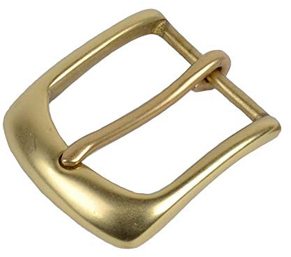 HAORUN Dornschließe aus massivem Messing für Herren, Ledergürtel, Ersatz, zum Aufstecken, 40 mm, 2, Einheitsgröße