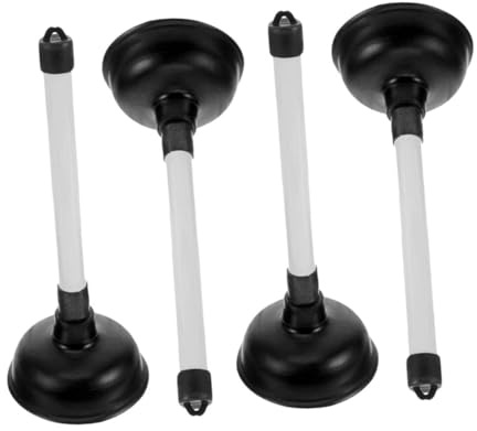 Veemoon 4pcs High Suction Toilet Drain Cleaner with Strong Rubber Plungers for Home Bathroom Kitchen Sink and Bathtub Clog Removal Powerful Air Pressure Pump for Efficient Blockage