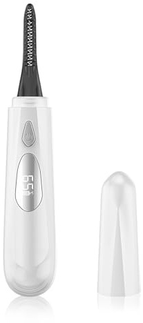 Beheizbare Wimpernzange, Tragbare Elektrische Wimpernzange mit 4 Temperaturmodi USB, Anti-Verbrennung, lang anhaltender Schwung, Make Up Wimpernzange, für Alle Wimpern (Weiß)