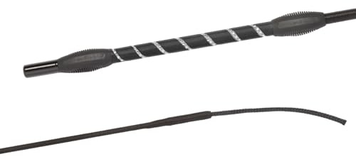 JA Horse JA0010 Fleck FELDMANN Balance Crystal Dressurgerte, Schwarz, 110cm | Premium Dressurgerte mit Kristall-Elementen & Balance-Griff Perfekte Gewichtsverteilung & Eleganz, Gerte, Reitgerte