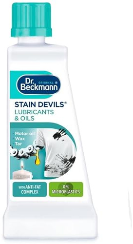Dr Beckmann Stain Devils Lubricants & Oils 50ml – Heavy-Duty Oil & Grease Stain Remover for Workwear & Household Fabrics