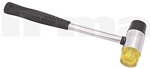 BSD Martillo de Golpe Muerto 45mm - Mazo de Doble Cara, Mazo de Goma Blanda y Plástico Duro