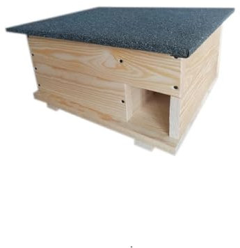 Igelhaus Igelhütte Igelhotel Bausatz Futterhaus Winterquartier Igelschutz handgemacht Winterfest isoliert mit Boden