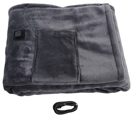 Spacnana Elektrisch Beheizte Decke, Kleine 5-V-Schnellheizung, Verdickung, Flanell, USB-Elektrodecke (140 * 80cm)