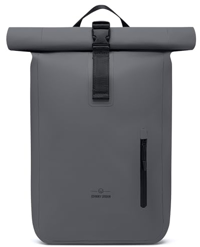 Johnny Urban Rucksack Wasserdicht Damen & Herren - Conor - Wasserdichter Rolltop Fahrradrucksack - Wasserfester Roll Top Backpack für Uni Fahrrad Büro - Mit Laptop Fach