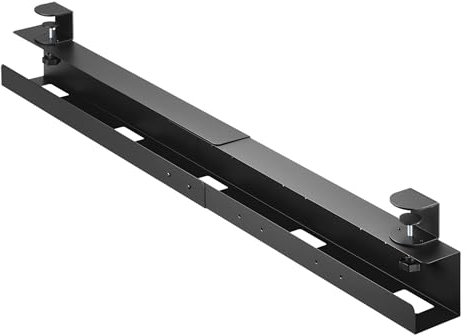 Verstellbar, Office Schreibtisch-Kabelkanal XXL, Klemm-Montage, Sichtschutz