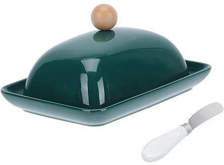 Amosfun Butterdose Mit Deckel Aus Keramik Multifunktions Käse Tablett Container Für Snacks Für Nachmittagstee Und Partys