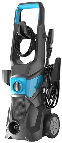 Lissontine Hidrolimpiadora 4000 PSI, 3000 W/150 Bar/540 L/H, con Manguera De Presión De 10 M, 4 Boquillas De Presión Diferentes Y Botella De Espuma De 450 Ml Blue