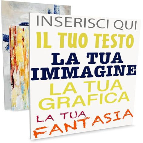Quadro Personalizzato in Forex 1cm - Stampa UV di Alta Qualita - Inserisci Testo o Immagini - 28 Formati Disponibili