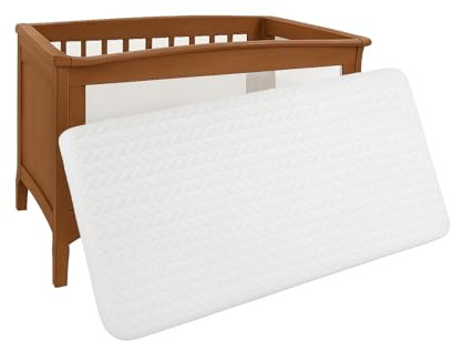 Sapphire Collection Next2Me Bedside Crib Mattress – Extra Thick 5cm Compatible to Fit Baby & Toddler Crib Bed Mattress Super Soft with Breathable Quilted Zip Cover (87 X 46 X 5cm)