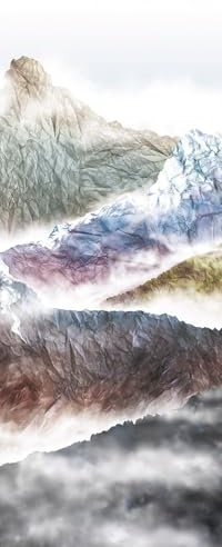 Sanders & Sanders fotomural paisaje multi color 100 x 250 cm