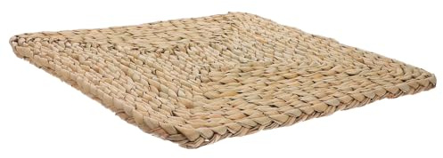GOOHOCHY Cuscino Girasole da Yoga e Meditazione, Cuscino per Seduta in Paglia Intrecciata, Comodo e Decorativo per Casa e Ufficio